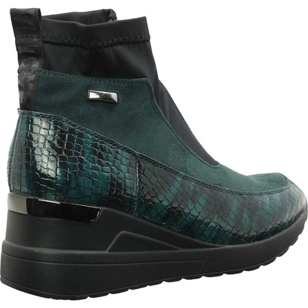 Komfortowe buty botki wiosenne na koturnie Jezzi