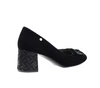 Czarne wygodne czółenka na szerokim obcasie Jasmine od Azali