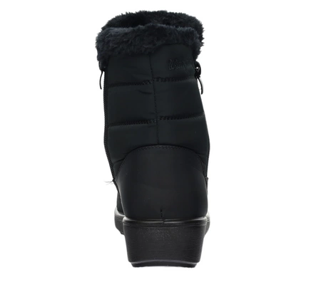 Ciepłe trzewiki zimowe damskie na zamek wodoodporne śniegowce UNISOFT