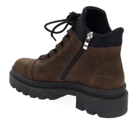 Brązowe skórzane półbuty damskie przejściowe całoroczne Polskie Gino Fabiani