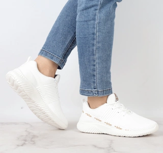 Sneakersy adidasy damskie białe Lee Cooper