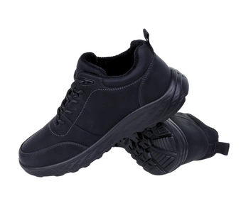 Czarne ocieplane półbuty sportowe męskie adidasy na zimę UNISOFT