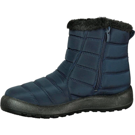 Śniegowce granatowe damskie trzewiki wodoodporne Jezzi