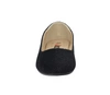 Czarne zamszowe baletki damskie baleriny Jezzi