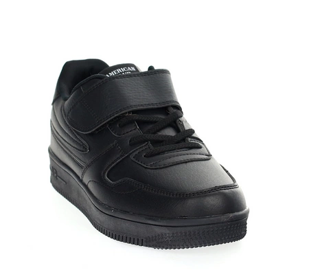 Czarne adidasy na platformie grubej podeszwie American