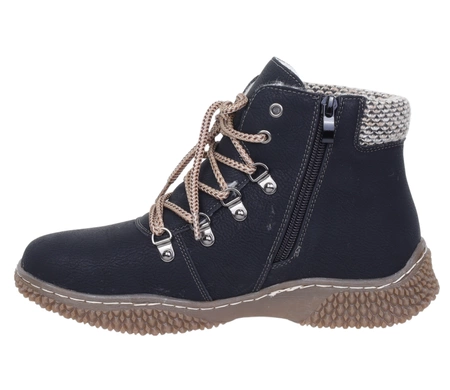 Ciepłe trzewiki damskie buty zimowe botki komfortowe UNISOFT