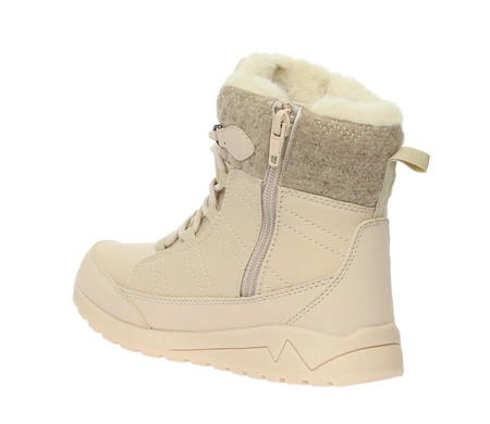 Beżowe eleganckie śniegowce damskie z membraną softshell American Club