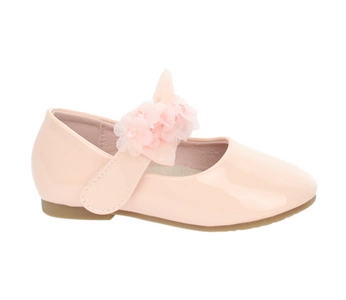 Różowe buciki dla dziewczynki eleganckie do sukienek w małych rozmiarach Miss E