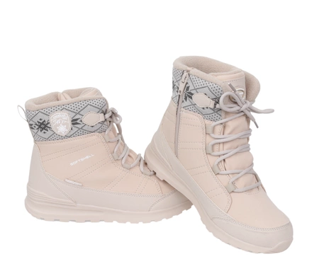 Elegancko-sportowe śniegowce damskie botki termiczne SOFTSHELL American Club