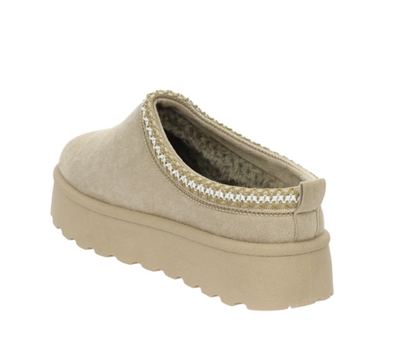 Wsuwane niskie śniegowce damskie EMU kapcie na platformie