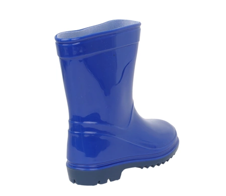 Niebieskie kalosze dziecięce wysokie dla chłopca gumowce