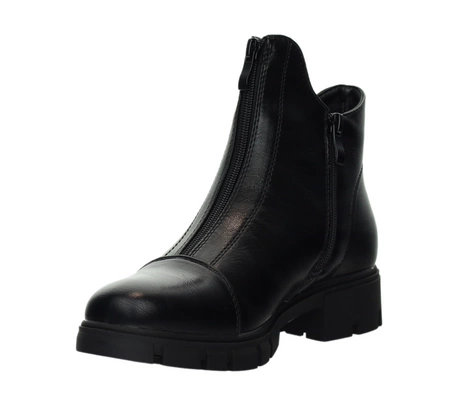 Wygodne i eleganckie półbuty zimowe damskie ocieplane botki Jezzi