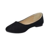 Czarne zamszowe baletki damskie baleriny Jezzi