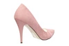Wysokie szpilki zamszowe pudrowy róż JUMA 