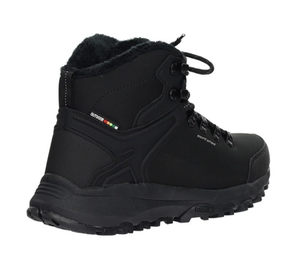 Czarne sportowe trzewiki męskie buty zimowe outdoorowe American Club