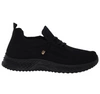 Lekkie czarne adidasy damskie slip-on z siatki NEWS