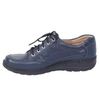 Granatowe buty skórzane damskie na zamek i sznurowadła  Helios model 357