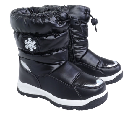 Ciepłe śniegowce dziecięce kalosze ocieplane ze ściągaczem American Club