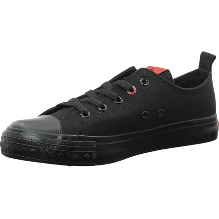 Trampki całe czarne młodzieżowe Lee Cooper