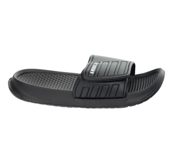 Lekkie czarne klapki basenowe męskie/ chłopięce American Club