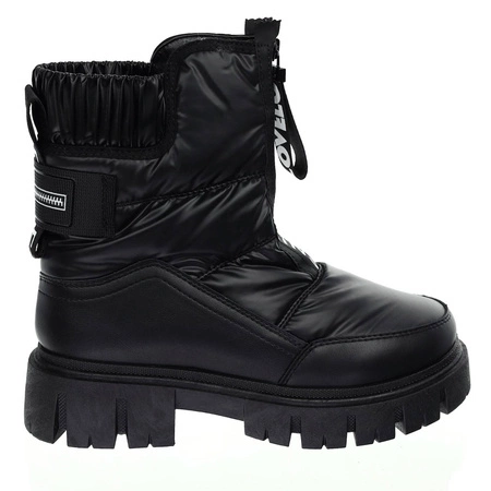 Modne śniegowce damskie czarne ciepłe botki Jezzi