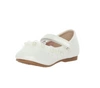 Białe buciki dla dziewczynki balerinki z kwiatuszkami MissE