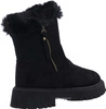 Czarne śniegowce damskie botki płaskie emu Jezzi