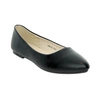 Czarne baleriny damskie z eko skóry miękkie Jezzi