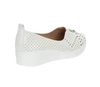 Ażurowe białe czółenka damskie wsuwane półbuty Jezzi Comfort