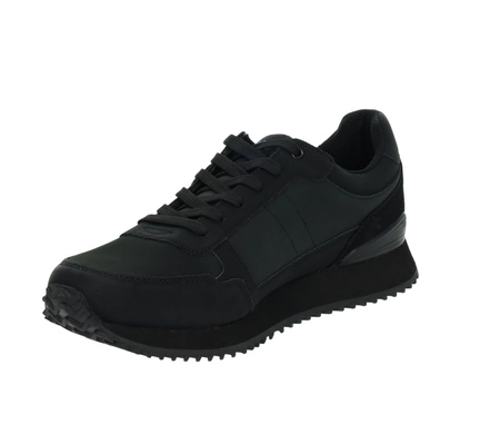 Czarne adidasy męskie z wygodną i miękką wkładką American Club