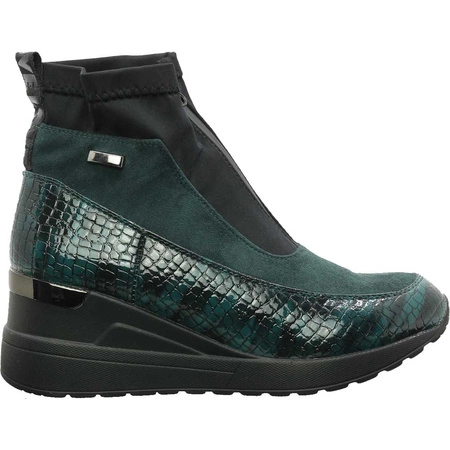 Komfortowe buty botki wiosenne na koturnie Jezzi