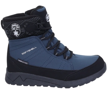 Granatowe śniegowce dziecięce porządne wodoodporne American Club
