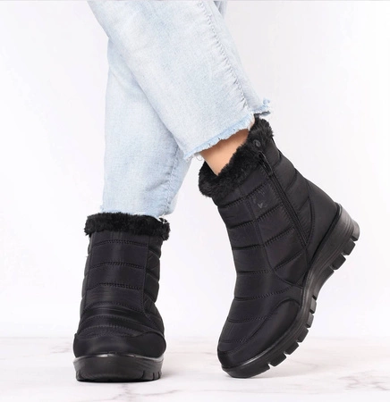 Komfortowe botki zimowe ocieplane i wodoodporne Jezzi