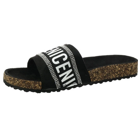 Modne klapki damskie czarne Jezzi