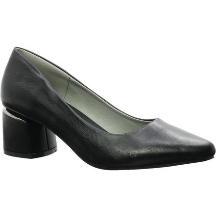 Czarne buty damskie na obcasie Jezzi RMR2168-6